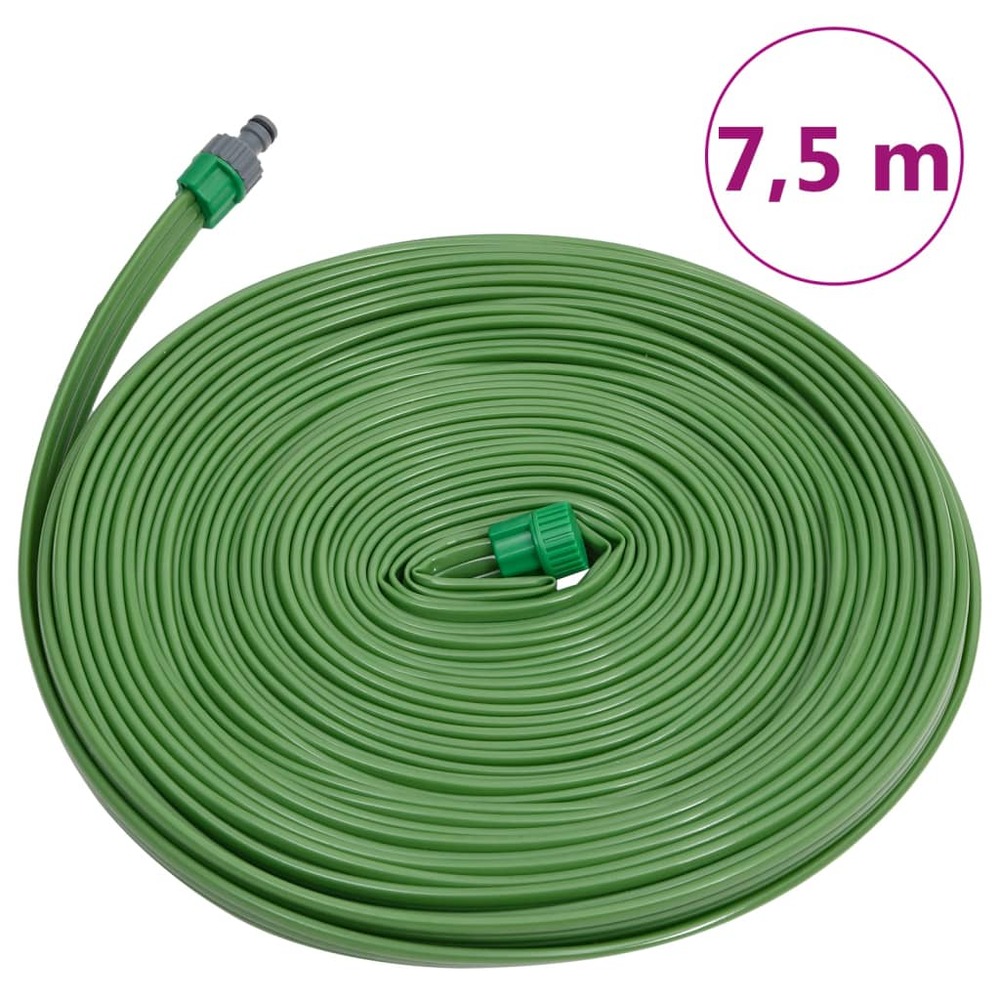 Tuyau d'arrosage à 3 tubes vert 7,5 m pvc