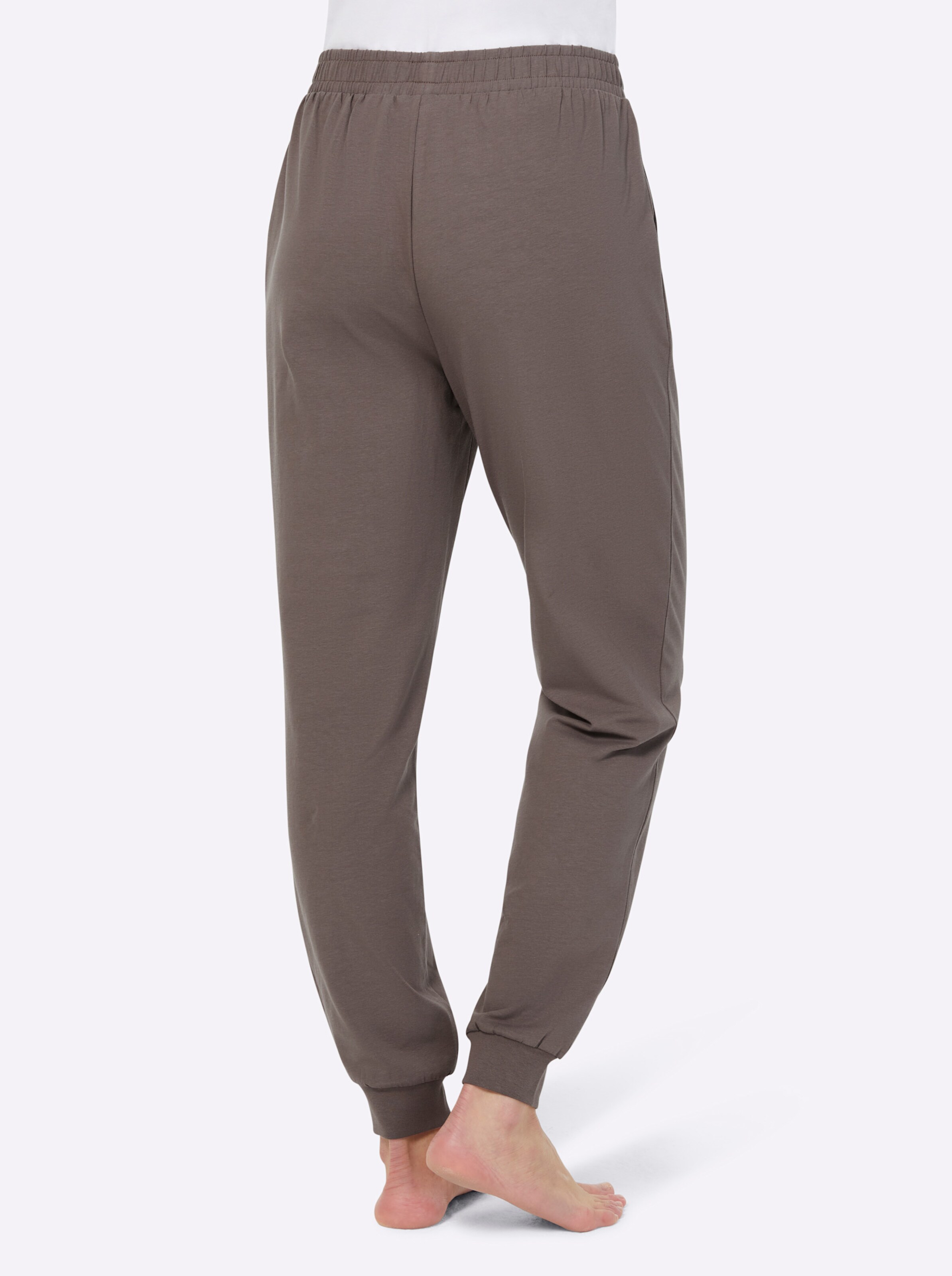 feel good Hosen in aquapetrol + dunkeltaupe