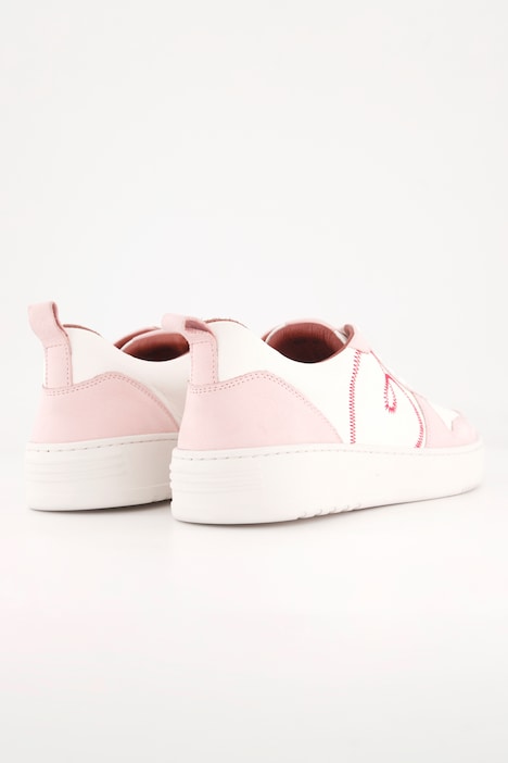 Leder-Sneaker, Herzstickerei, Wechselfußbett, Weite H