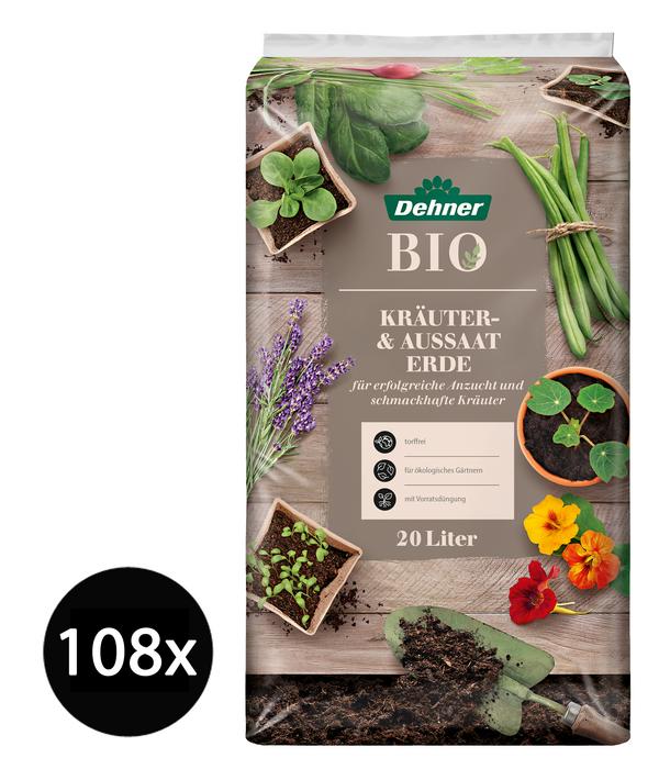 Dehner Bio Aussaat- und Kräutererde, 108 x 20