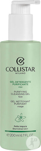 Collistar Gel Nettoyant Purifiant Visage Peaux À Imperfections Flacon Pompe 200ml