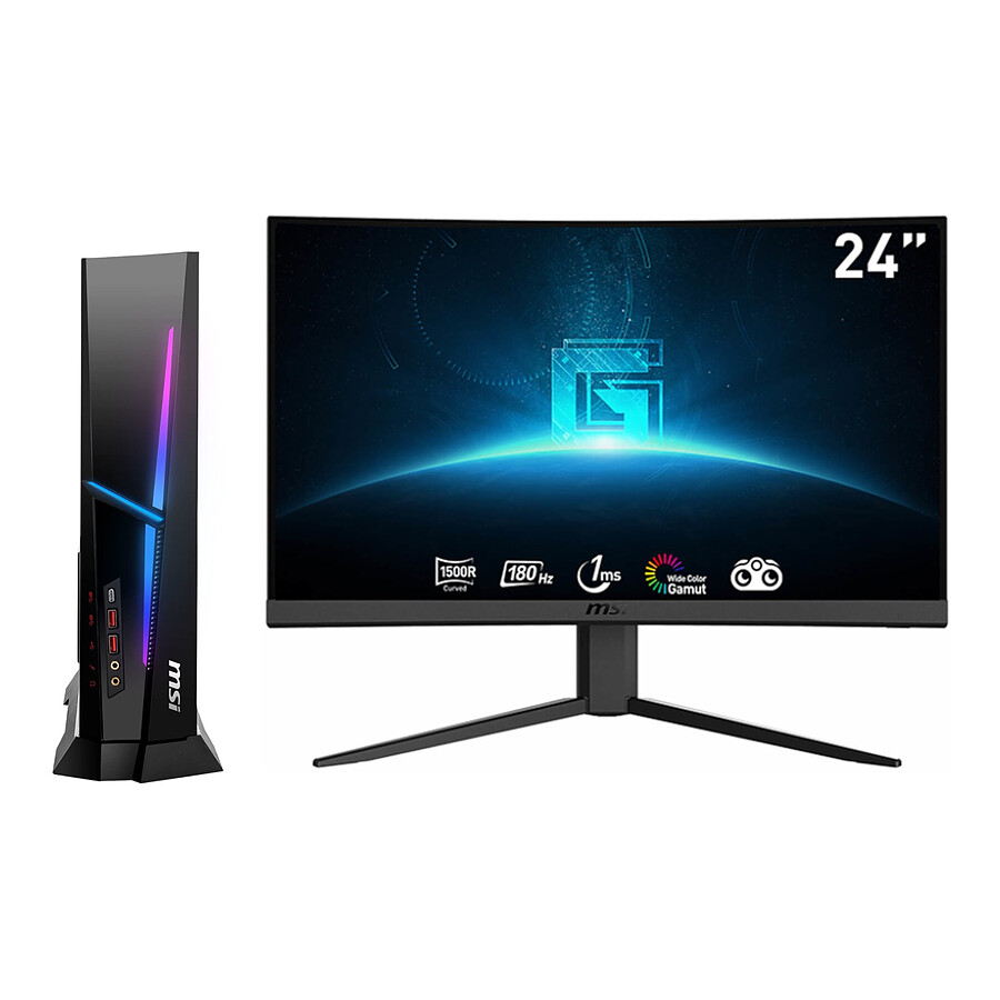 MSI MPG Trident AS 14NUE7-667EU - Windows 11 + Ecran MSI G24C4 E2