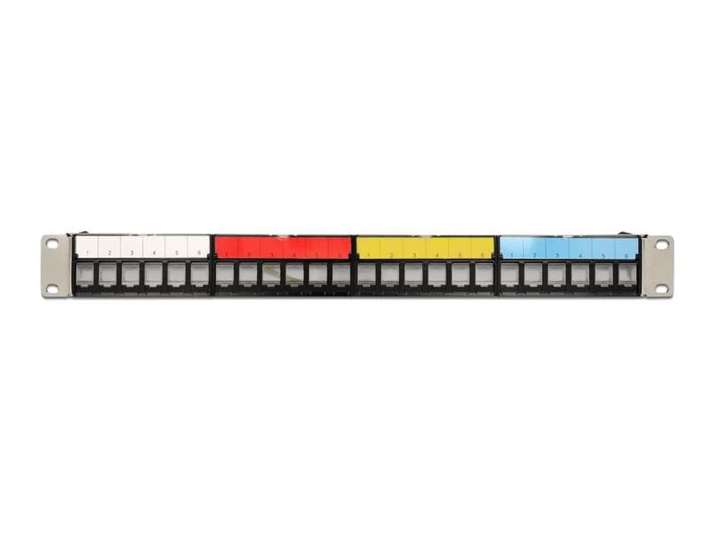 Delock Patchpanel Keystone 24 Port 1 HE 19