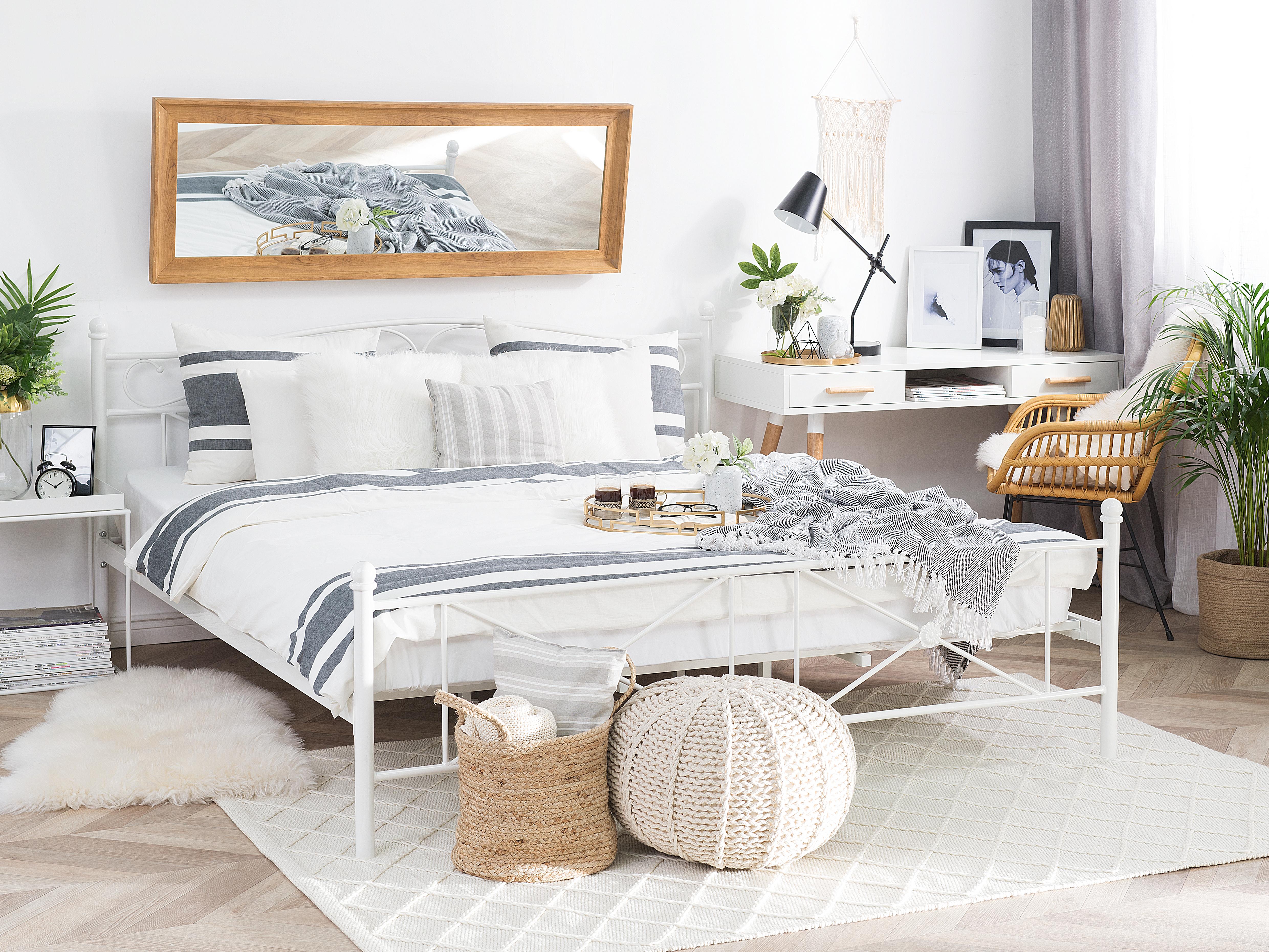 Bed Metaal RODEZ 160 x 200 cm Wit