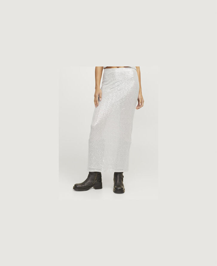 JJXX JXMIA SEQUIN SKIRT WVN Silver
