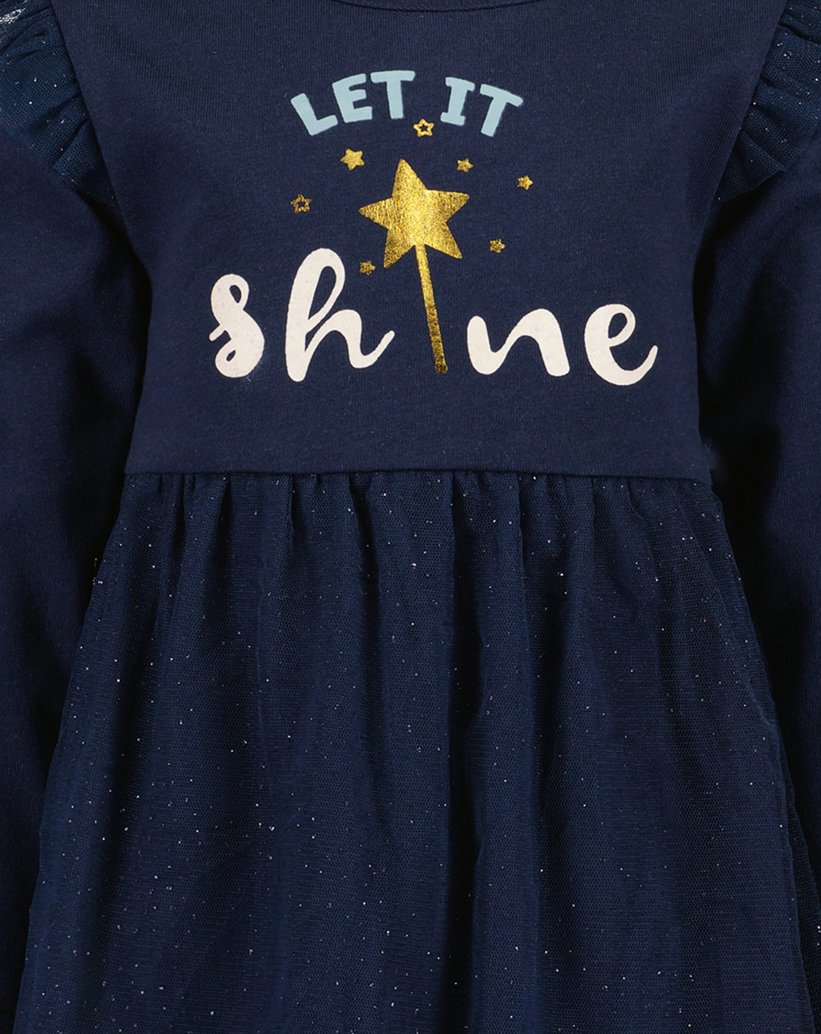 Shirtkleid LET IT SHINE in nachtblau