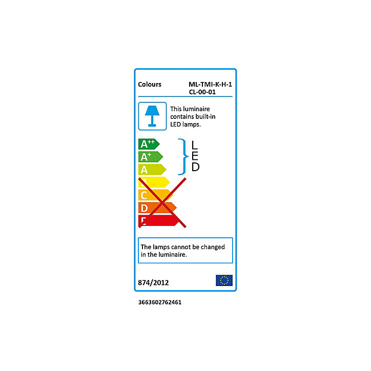 Spot encastrable Colours Hayden LED carré 4000K IP20 blanc neutre 15lm 0,4W