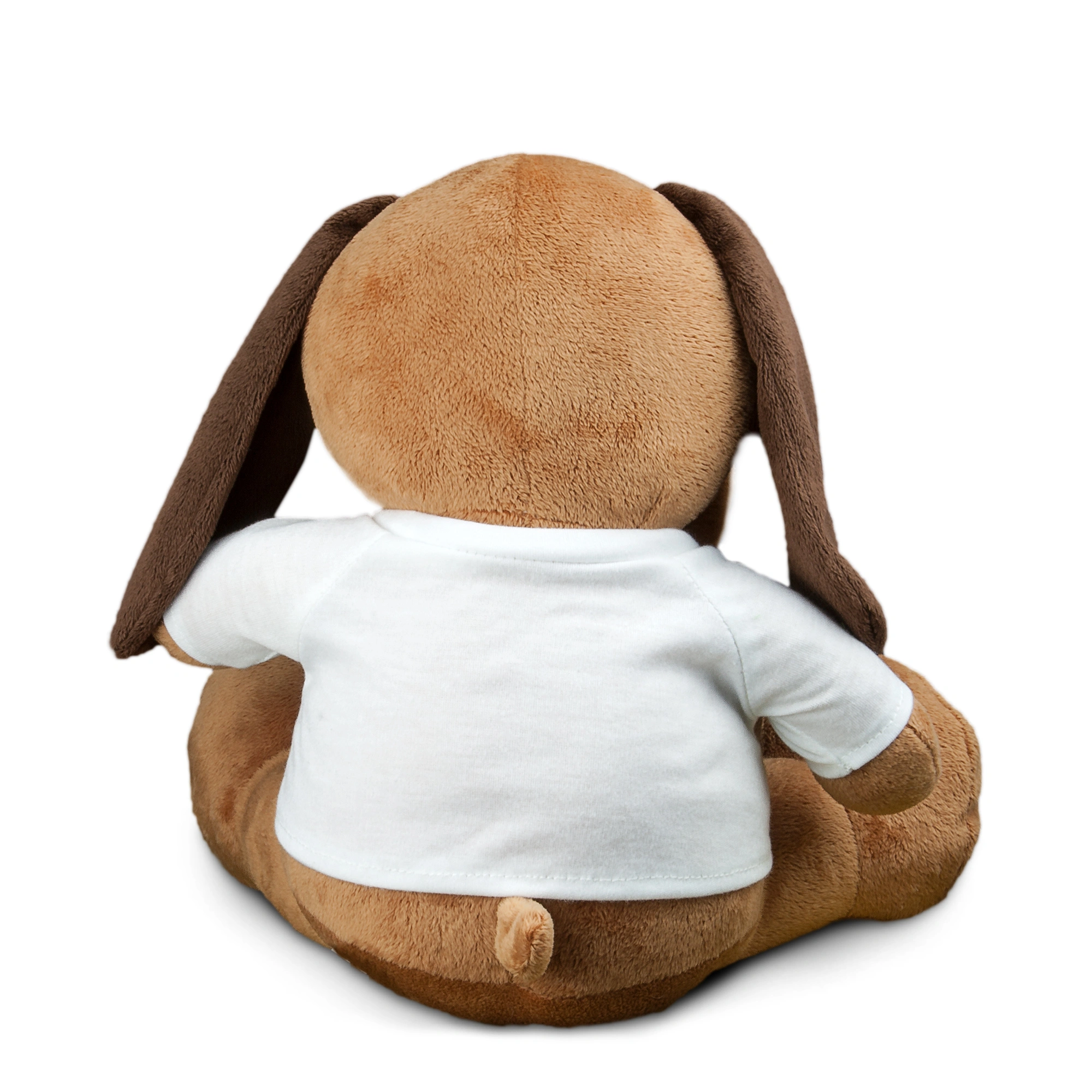 Kuscheltier Hund mit Namen (Motiv: Rosenherz)