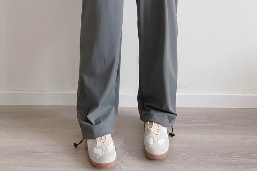 Morhan - Effen losse broek met trekkoord in de taille
