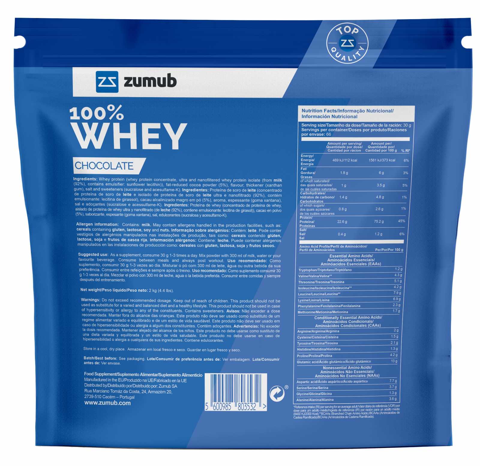 Zumub 100% Whey 500g
