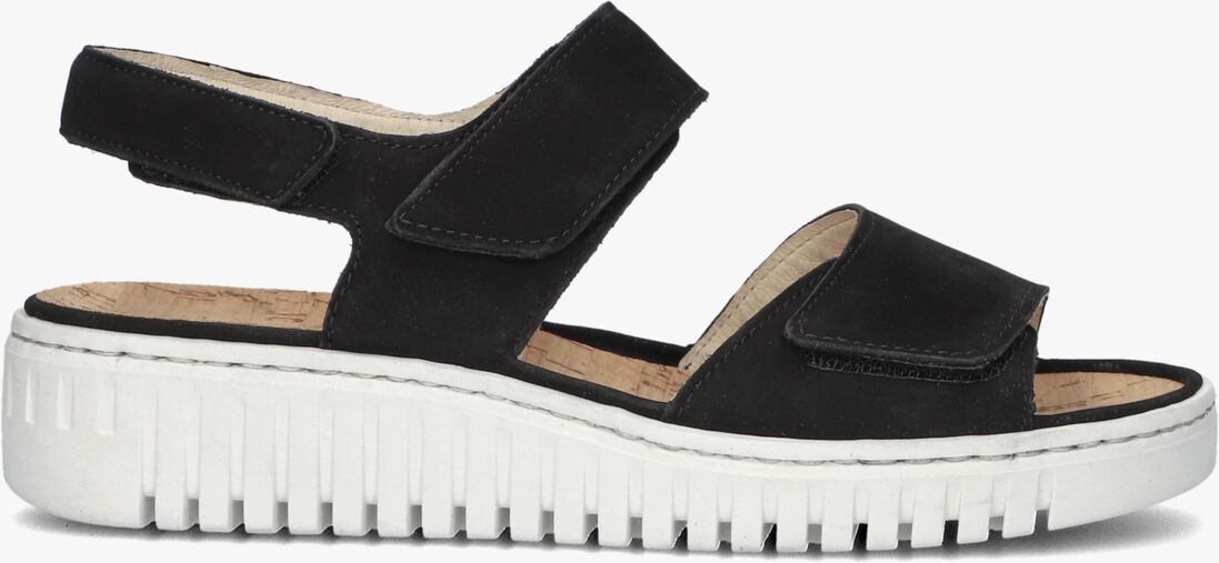 zwarte waldlaufer sandalen met hak 955001