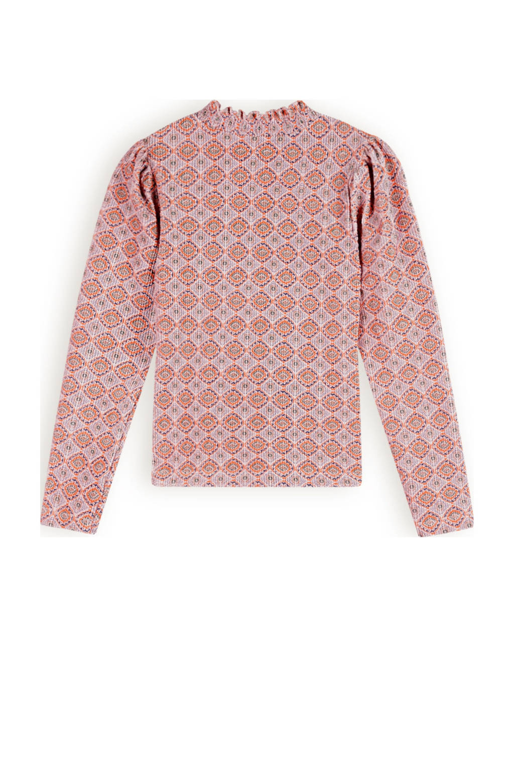 NONO longsleeve Koss met all over print lichtroze