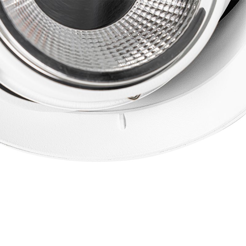 Moderne inbouwspot wit GU10 AR111 rond trimless - Oneon