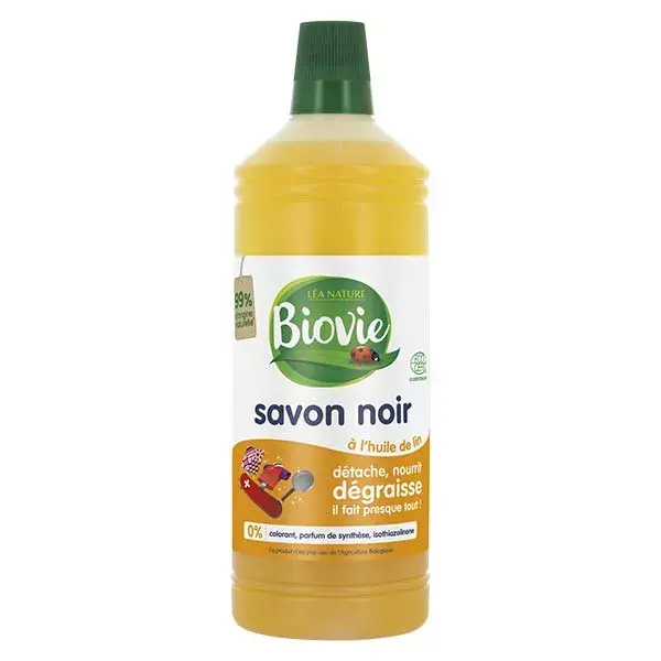 Sabão líquido multiuso preto Biovie com óleo de linhaça 1L