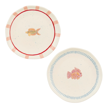 Ariane dinerbord roze blauw - h3xd26,5cm