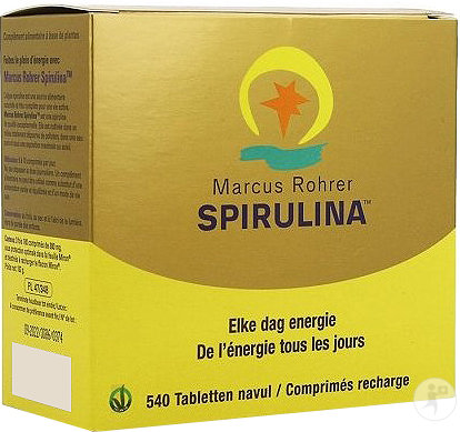 Marcus Rohrer Spirulina Énergie Et Résistance Recharge 540 Comprimés