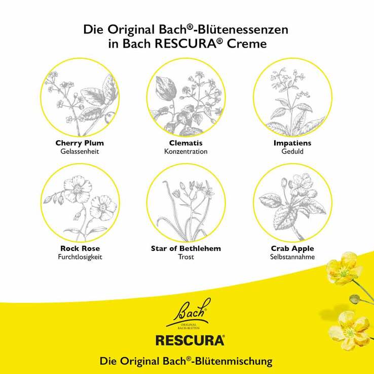 Bachblüten Original Rescura Creme, 150 ml