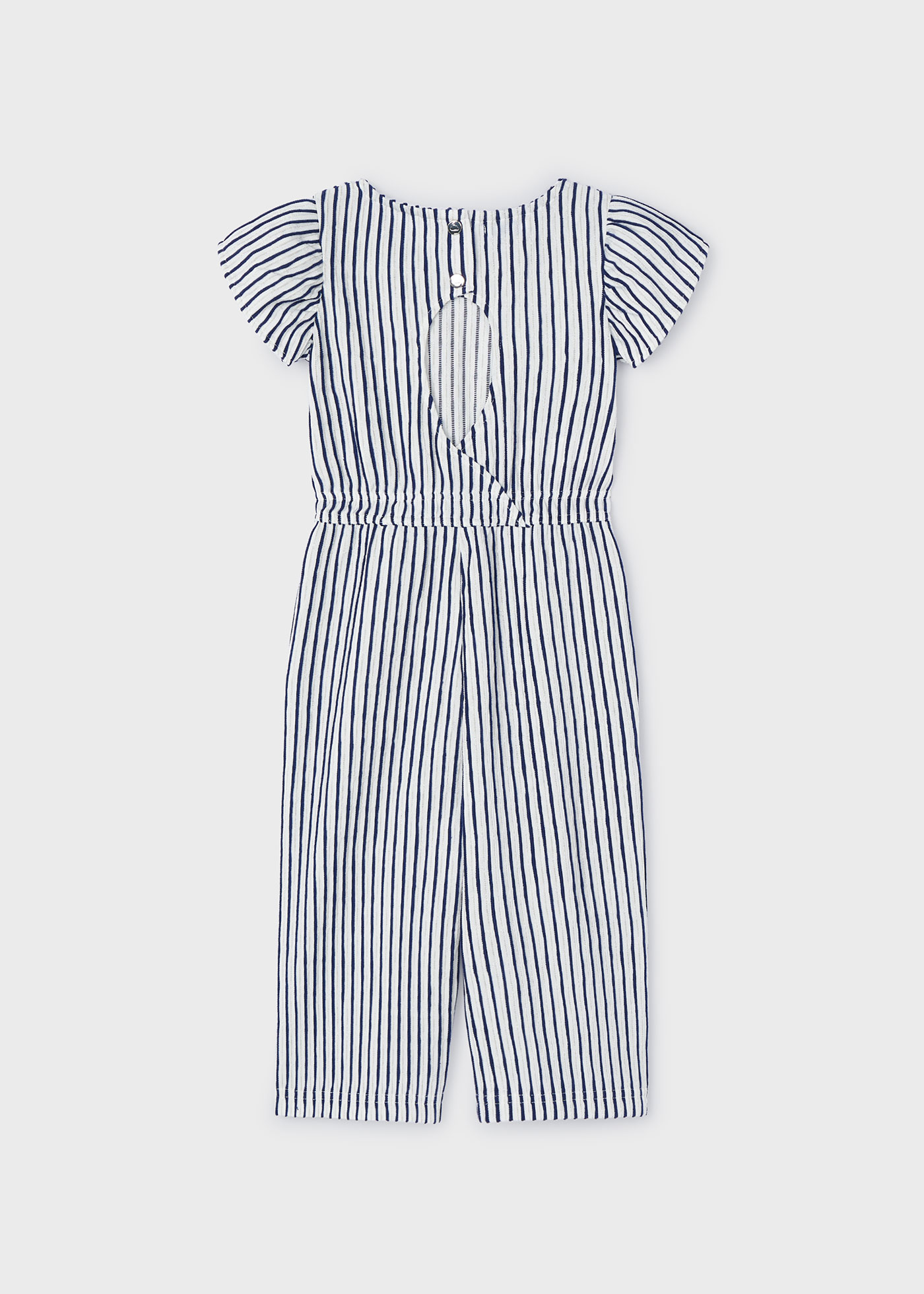 Macacão infantil em malha lurex, cor off-white