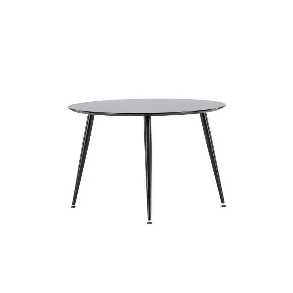 Eettafel Zwart Hout - 115x115x75cm - Dipp