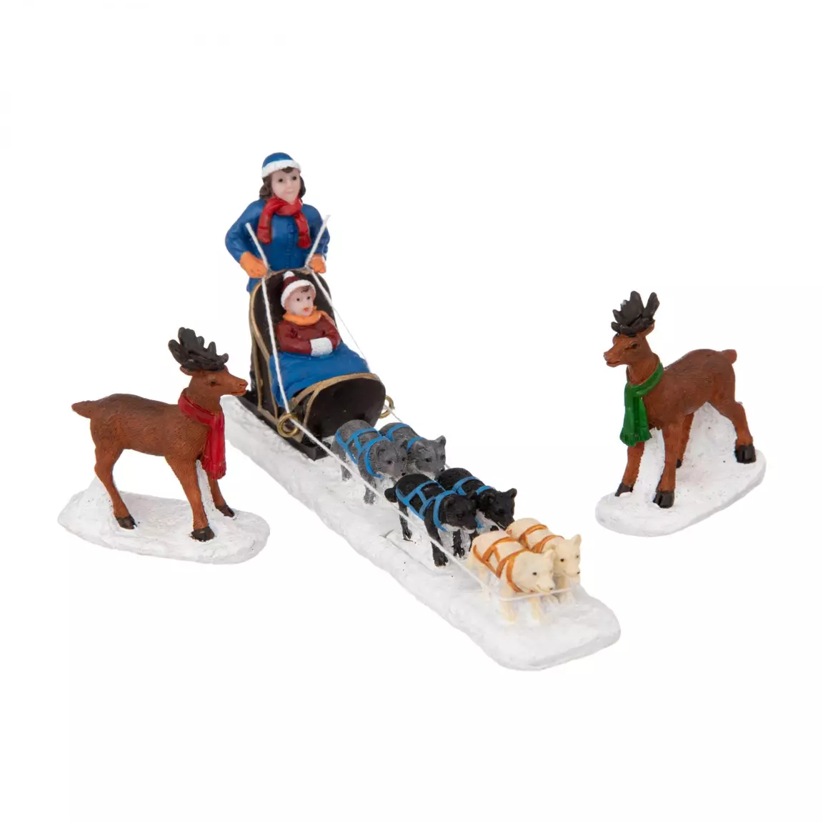 Figurines Promenade avec les animaux pour village