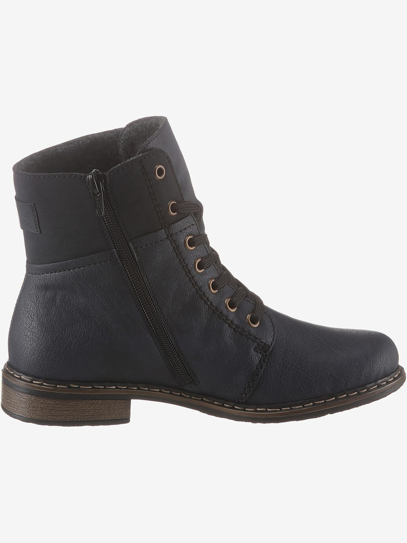 Bottines à lacets conception robuste, boucle décorative discrète