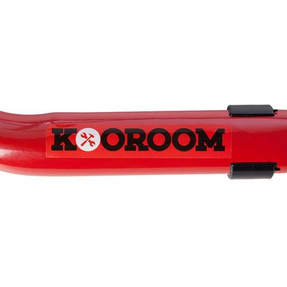 Béquille KOOROOM Arrière Rouge avec support en V Universel - Rouge