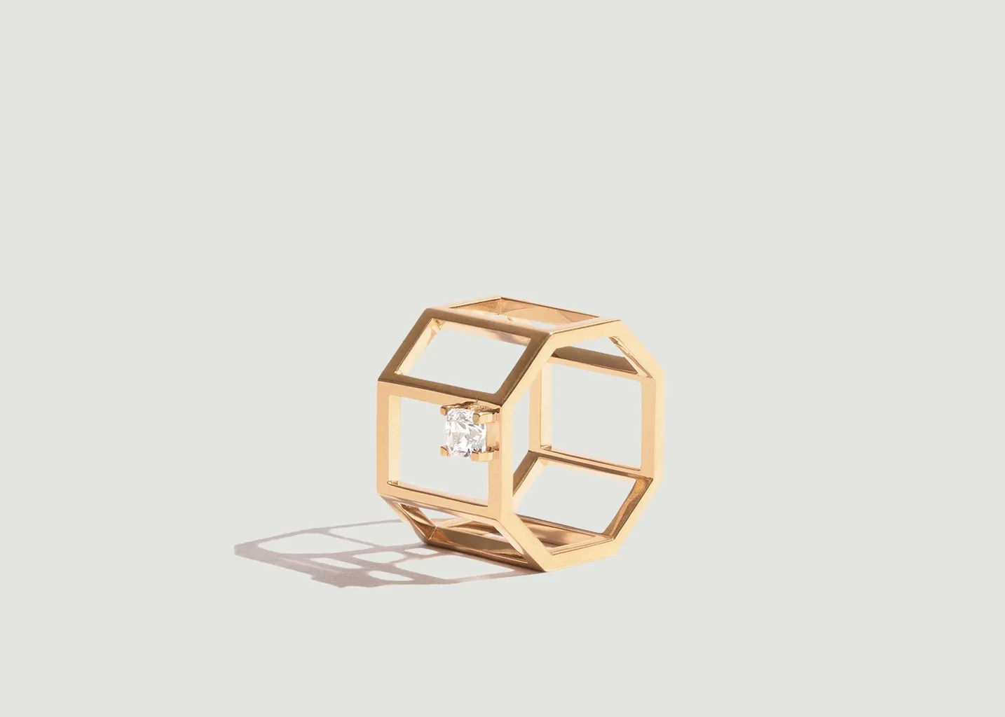 Bague Octogone Diamant 4 JEM