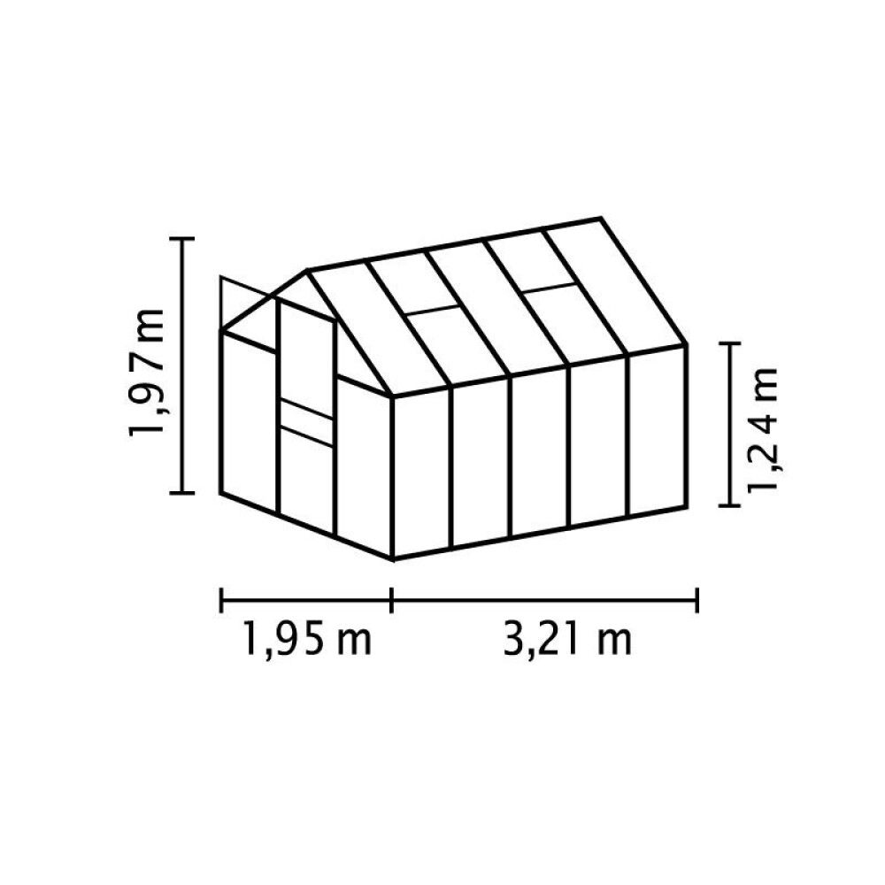 DRIVHUS VITAVIA VENUS 6200 ALU/POLY 6,2M²