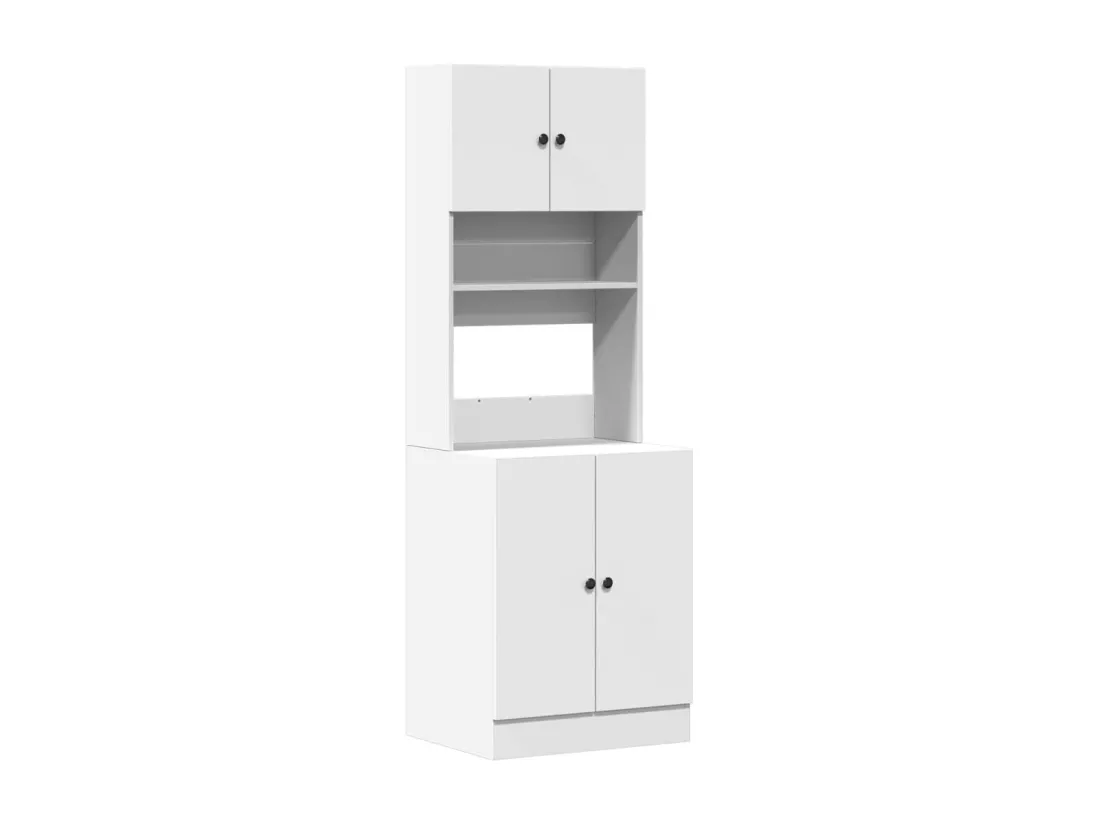 Armoire de cuisine blanc 60x50x180 cm bois d'ingénierie