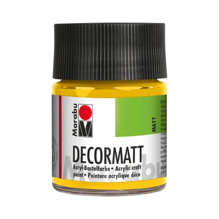 Marabu Decormatt Acryl, mittelgelb, 50 ml