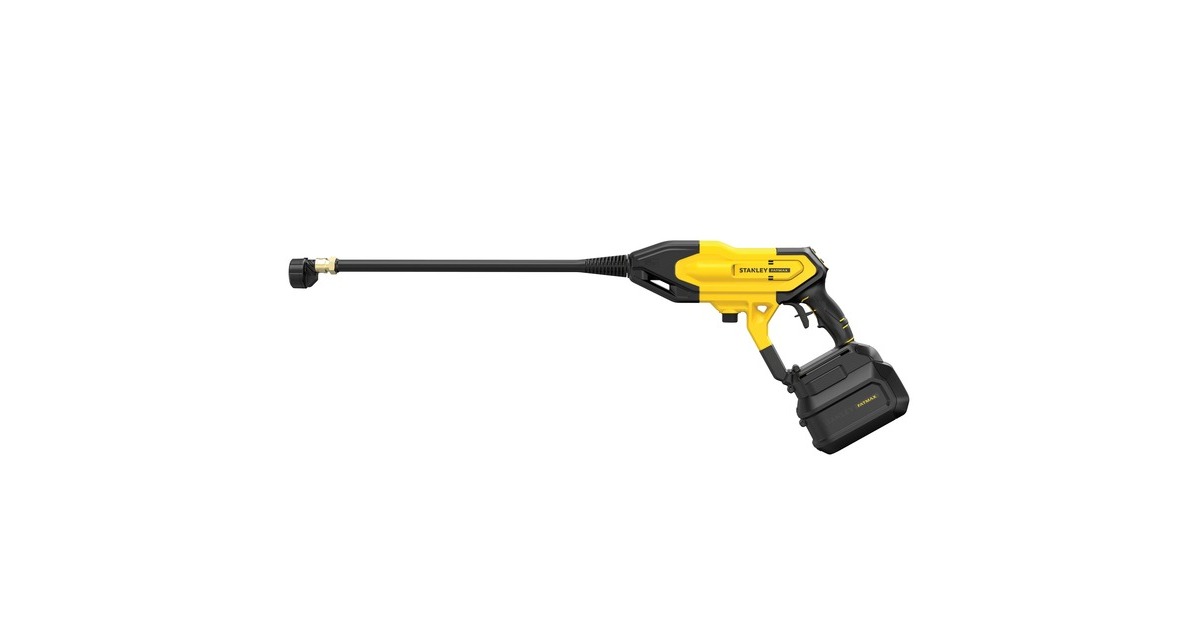 StanleyFATMAX V20 18V hogedrukreiniger  (Geel/zwart, Accu en lader inbegrepen)