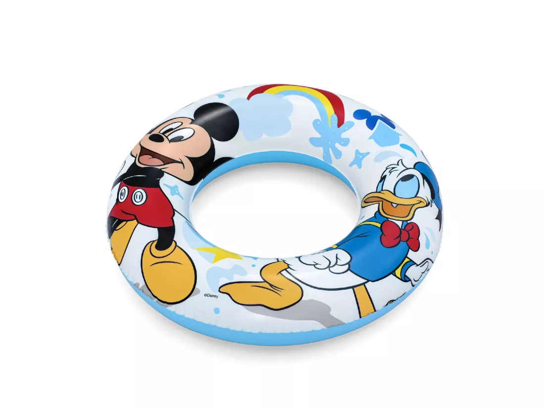 Bouée Gonflable pour Enfants de 3 à 6 ans Bestway 48 cm Design de Mickey Mouse Double Chambre à Air
