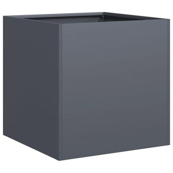 vidaXL Vaso/floreira 40x40x40 cm Aço Laminado a Frio Antracite - 4113978633