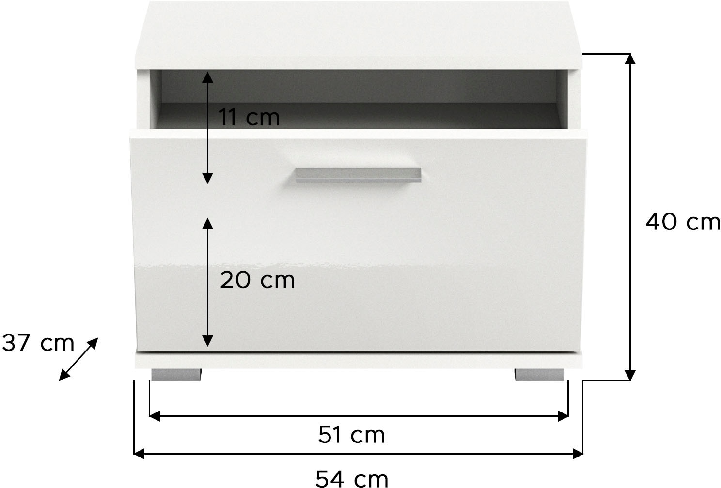 INOSIGN Garderoben-Set »Valge, Breite 180 cm inkl. 15cm Typenabstand, 4-tlg. Set, best. aus:« 4 Stk. tlg.