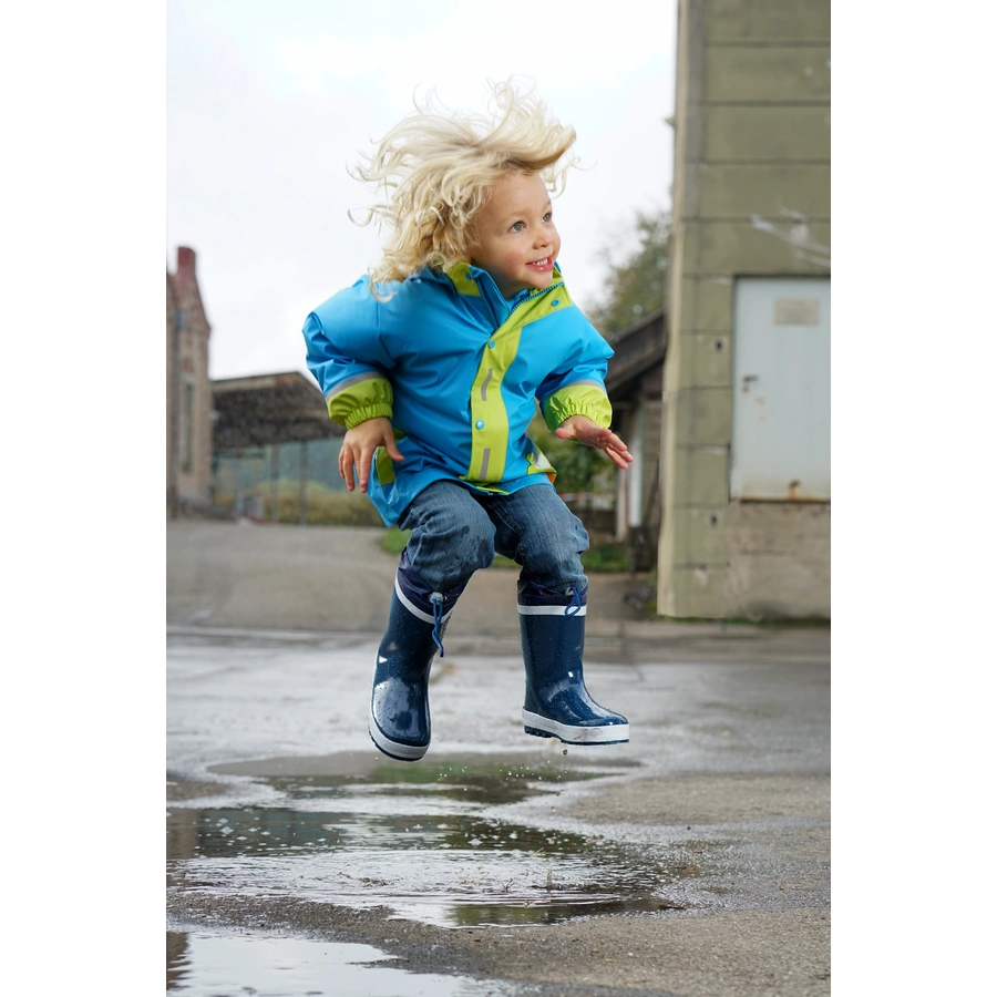 Playshoes Gummistiefel Basic gefüttert marine