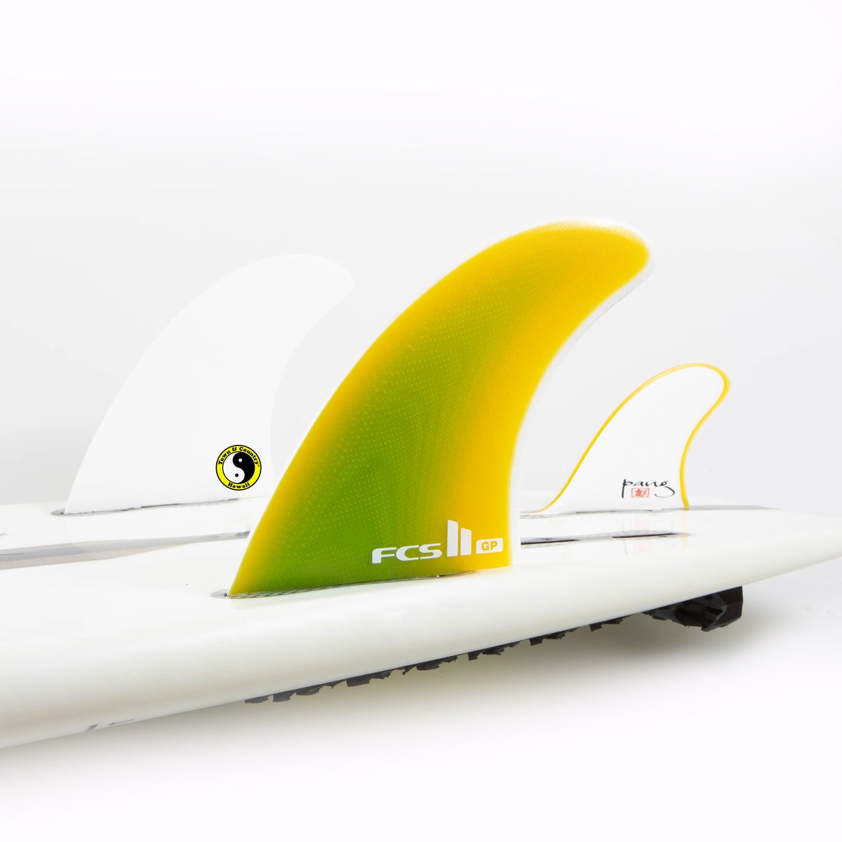 FCS FCS II T&C PG Yellow Fade - XLarge Thruster ( Twin   1 )