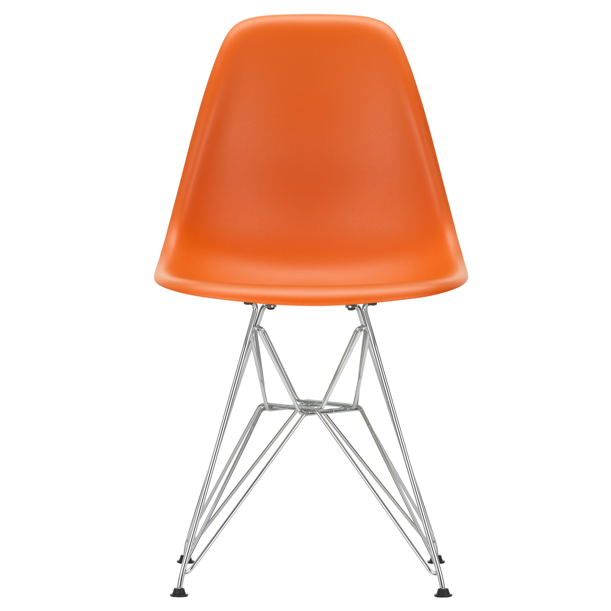 Eetkamerstoel DSR RE chroom Rusty Orange