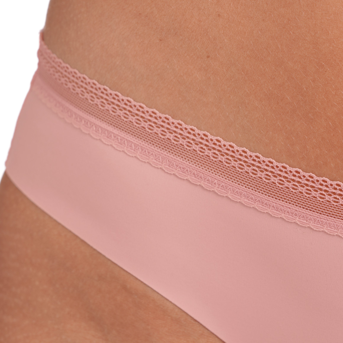 Gina Benotti 2 Damen Seamless-Slips mit Spitze rosa