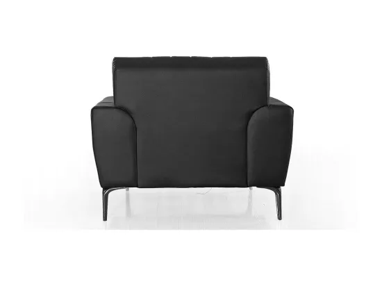 Fauteuil cuir Design ROMY Noir