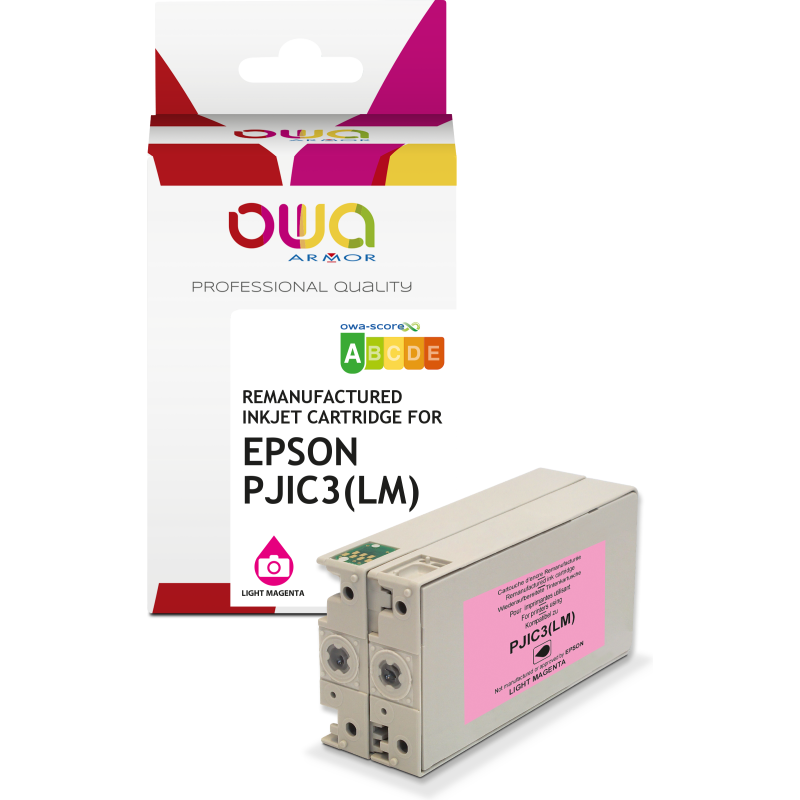 Cartouche d'encre remanufacturée OWA - standard - Magenta Clair - pour EPSON C13S020449