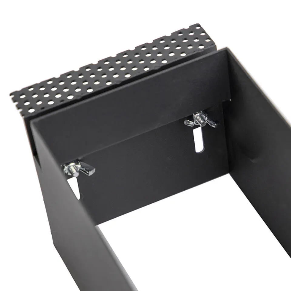 Qazqa inbouwspots oneon trimless 70 zwart gu10