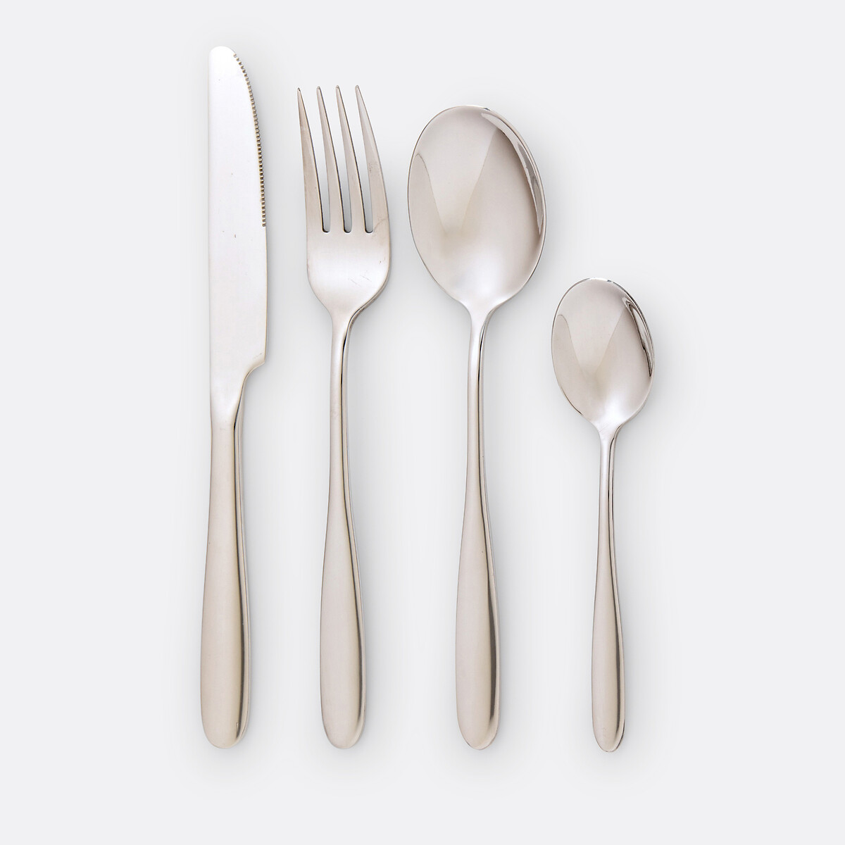 LA REDOUTE INTERIEURS<br>Conjunto de 4 colheres de café em aço inoxidável, Ébano