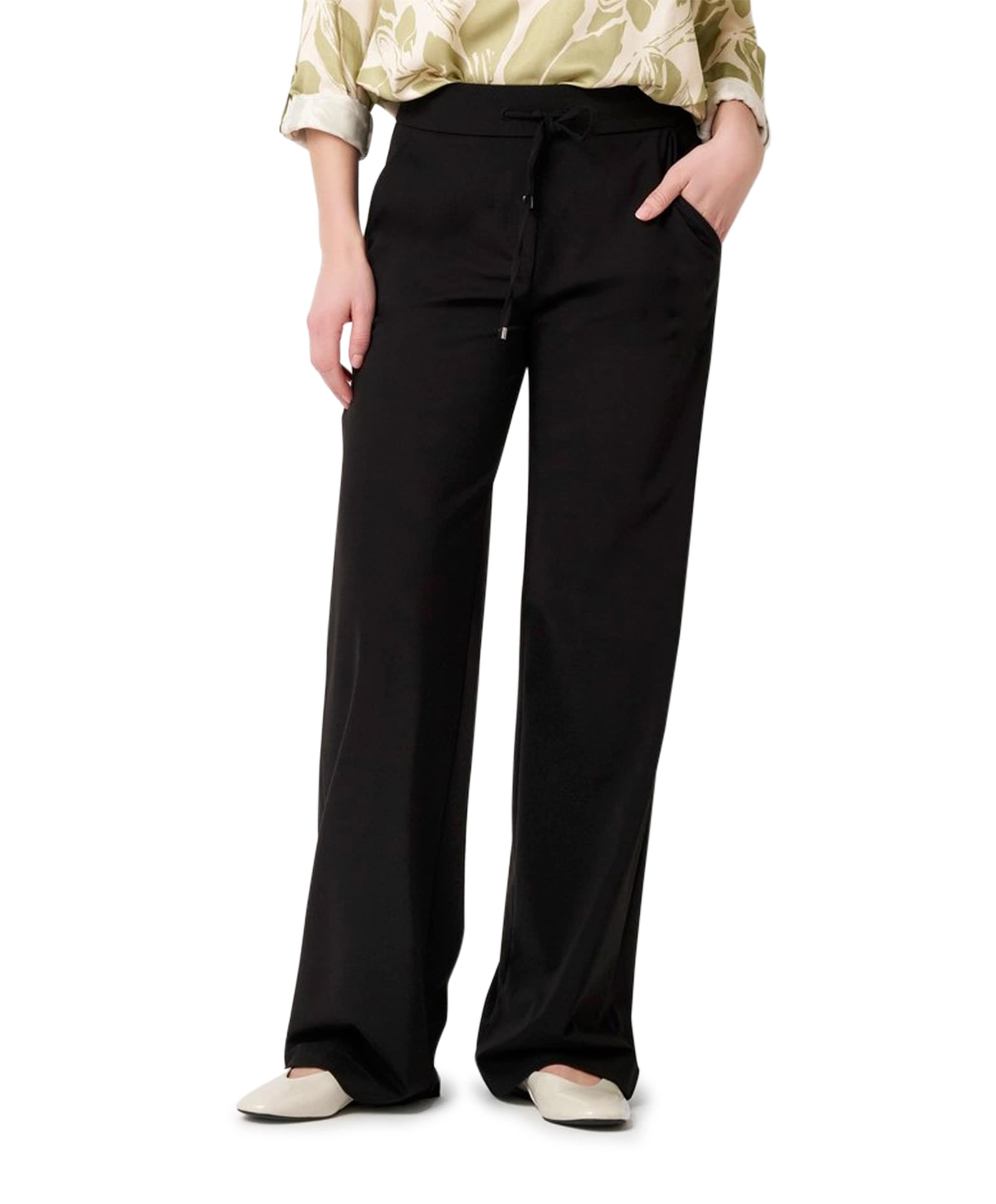 Toni Jenny Wide Leg dames broek zwart