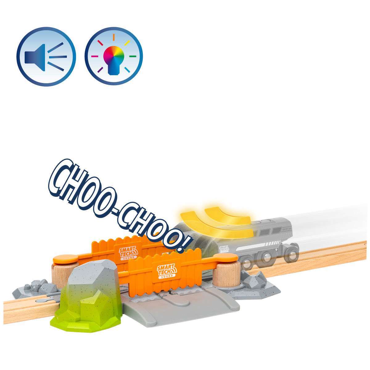 BRIO Spiel Smart Tech Sound Abenteuer-Bahnübergang