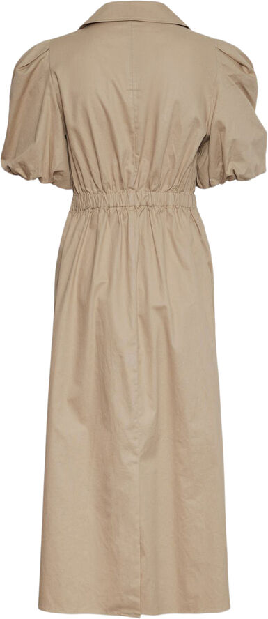 YAS YASTRENCH 2/4 LONG DRESS S. Ginger root