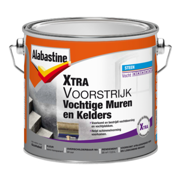 Alabastine xtra voorstrijk vochtige muren en kelders 2,5 l