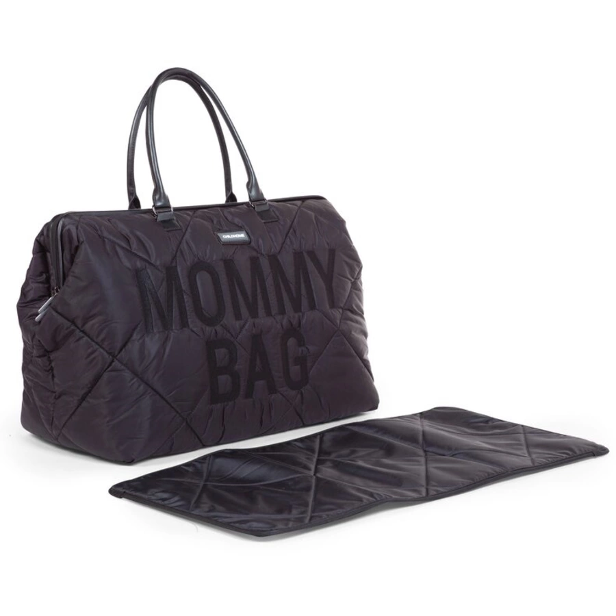 CHILDHOME Mommy Bag gesteppt schwarz