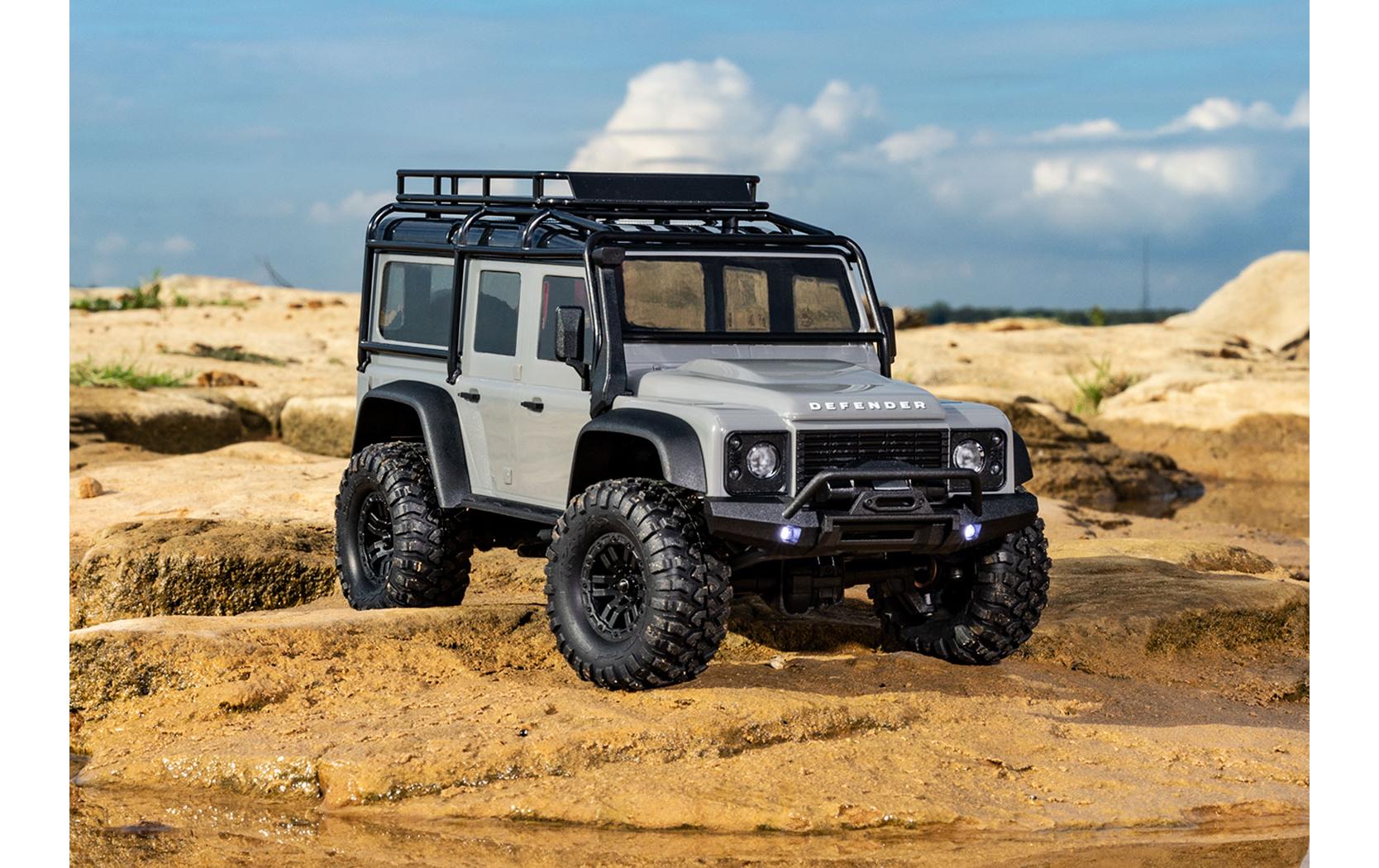 Scale Crawler TRX-4M Land Rover Defender Silber, RTR, 1:18<br>TRX-4 Performance im Mini-Format