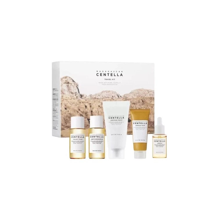 skin1004 Madagascar Centella Reiseset: Öl + Schaum + Toner + Serum + Creme
