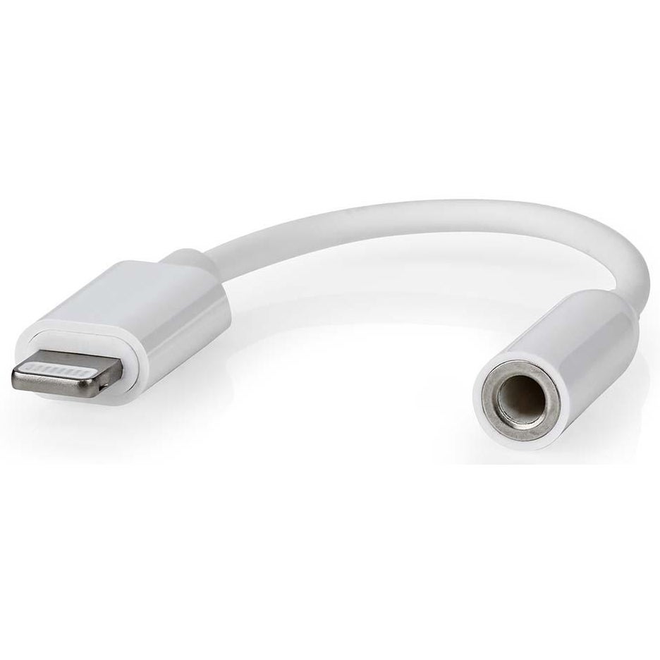 Nedis CCGB39950WT01 adapter Apple Lightning 8-pins - 3.5 mm female 0.10 m